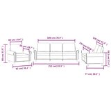  3-dijelni set sofa s jastucima tamnozeleni baršunasti | shoptok.hr