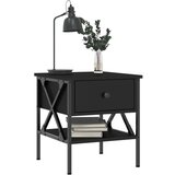 vidaXL Noćni ormarići 2 kom crni 40 x 42 x 45 cm od konstruiranog drva | shoptok.hr