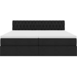 s od storage s madracem Crna 180 x 200 cm Lažna koža | shoptok.hr