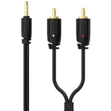 avdio kabel SXA06005 5 m 3,5-mm m - 2 rca cinch m