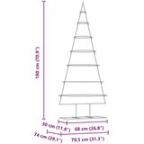 vidaXL Metalna božićna jelka Zlatno 180 cm Čelik s praškastim premazom | shoptok.hr