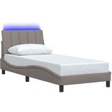  Okvir za krevet bez madraca Hanko smeđesivi 90x200cm od tkanine | shoptok.hr