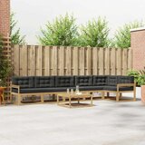  Set vanjskih sofa 7 pcs Bijela i antracit 79 x 79 x 37 cm | shoptok.hr