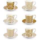 Tescoma Porcelanaste skodelice v kompletu 6 ks v zlati barvi My Coffee – Cene