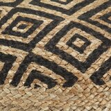  Tabure ročno izdelan črn 45x30 cm juta, (20770454) | Shoptok.si