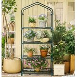 Mini Greenhouse Balcony Garden 4 Metal Shelves PVC Foil 69 x 49 x 157cm | shoptok.hr