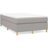  Box spring postelja z vzmetnico svetlo siva 120x200 cm blago, (20725750) | Shoptok.si