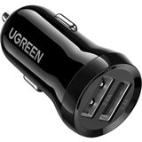 Ugreen Dual USB-A 24W Car Charger Black u