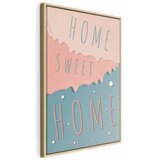  Slika - Inscriptions: Home Sweet Home (1 Part) Vertical 60x90 U prirodnom drvenom okviru | shoptok.hr