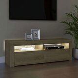 vidaXL TV ormarić s LED svjetlima boja hrasta sonome 120 x 35 x 40 cm | shoptok.hr