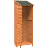  Vrtna Šupa s krovom Smeđa 59 x 56 x 176 cm Čvrsto drvo jele | shoptok.hr