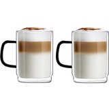 Vialli Design Set 2 skodelic z dvojno steno Vialli Design Carbon, 350 ml Cene