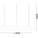 Ideal Lux led luster na sajli gemini LED/78W/230V 2700K prečnik 105 cm cri 90 mesing | Eponuda.com