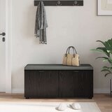  Haldna klop z blazino z vrati Črna Orehovina 100 x 38 x 46 cm, (5000155700) | Shoptok.si