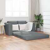 vidaXL floor kavč postelja 2-v-1 temno siva 148x71x83 cm tkanina | Shoptok.si