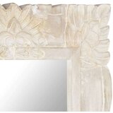 vidaXL Ogledalo bijelo 110 x 50 cm od masivnog drva manga | shoptok.hr