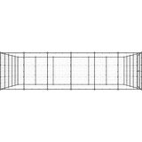 vidaXL Zunanji pasji boks jeklo 36,3 m² | Shoptok.si