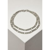 Urban Classics figaro layering necklace silver one size Cene
