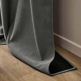 Douceur d intérieur Antracitno siva izolacijska zavesa iz rebrastega žameta 140x260 cm Madison – | Shoptok.si