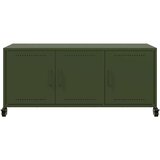 vidaXL TV ormarić maslinastozeleni 100,5 x 39 x 43,5 cm čelični | shoptok.hr