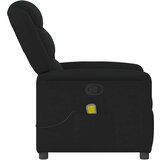 vidaXL Masažni naslanjač črno blago | Shoptok.si