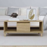  Klubska mizica sonoma hrast 90x50x36,5 cm inženirski les, (20714542) | Shoptok.si