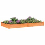  Povišena vrtna gredica s oblogom smeđa 240x120x25 cm jelovina | Eponuda.com