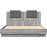  Okvir za krevet s uzglavljem boja hrasta 120x200 cm drveni Siva 120 x 200 cm | shoptok.hr