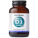 Viridian Nutrition Vitamin D3 Viridian, 2000IU (60 kapsul) Cene