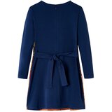  Dječja haljina s dugim rukavima modra 128 | shoptok.hr