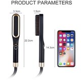 GOLDWAY Moški likalnik za lase, krtača za ravnanje brade, 3 nastavljive temperature 160℃-220℃, mini krtača za ravnanje las, za oblikovanje brade in, (21980859) | Shoptok.si
