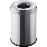 Helit Varnostna posoda za odpadke, prostornina 15 l, VxØ 335 x 260 mm, nerjavno jeklo, DE 2 kosa Cene