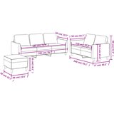  3-dijelni set sofa s jastucima boja vina od umjetne kože | shoptok.hr