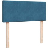 vidaXL Okvir kreveta s madracem tamnoplavi 120x200 cm baršunasti | shoptok.hr