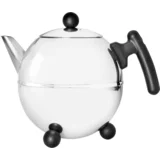 Bredemeijer teapot bella ronde 1,5l inox / black 1305Z