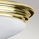 Elstead Lighting Elstead Brompton Dekorativna vgradna stropna svetilka iz polirane medenine, IP44, (22098749) | Shoptok.si