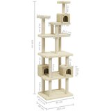  Penjalica za mačke sa stupovima za grebanje krem 188 cm | shoptok.hr