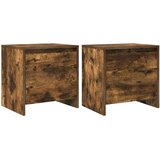  Noćni ormarići 2 kom dimljena boja hrasta 45x34x44,5 cm drveni | Eponuda.com