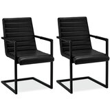 Furnhouse Garnitura 2 črnih jedilnih stolov Fanny, (21151613) | Shoptok.si