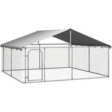 vidaXL Vanjski kavez za pse s krovom 300 x 300 x 150 cm | shoptok.hr
