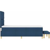  Krevet s opruga kutije s uzglavljem Plava 190 x 90 cm tkanina | shoptok.hr