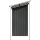 vidaXL Vrtna lopa z nadstreškom antracitna 277x110,5x181 cm jeklo | Shoptok.si