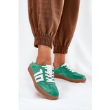 VINCEZA Sneakers Sports Shoes Suede Green 79517 | Shoptok.si
