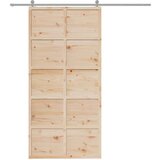 vidaXL Vrata za staju 100x208 cm od masivne borovine | shoptok.hr