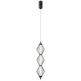  ITALUX PND-34403-3V-BK - LED luster na sajli SEVILLA LED/15W/230V 3000K crna | Eponuda.com