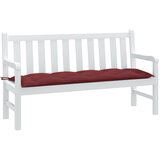 vidaXL Jastuk za vrtnu klupu crvena boja vina 150x50x7 cm od tkanine cijene