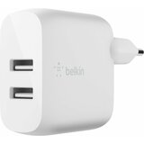 Belkin Dual USB-A Charger, 24W white WCB002vfWH | shoptok.hr