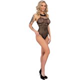 Livco Orvina - točkasti, mrežasti body s naramenicama - (crna) - S-L | shoptok.hr