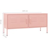 TV ormarić ružičasti 105 x 35 x 50 cm čelični | shoptok.hr