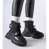Gemre Black insulated Velcro snow boots Mernicco | shoptok.hr